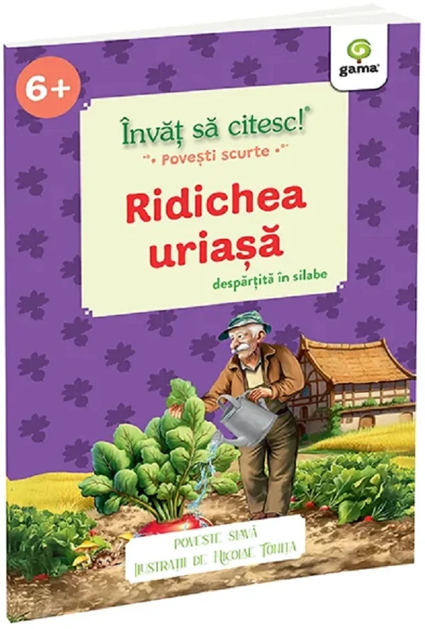 Invat sa citesc povesti scurte pe silabe. Ridichea uriasa