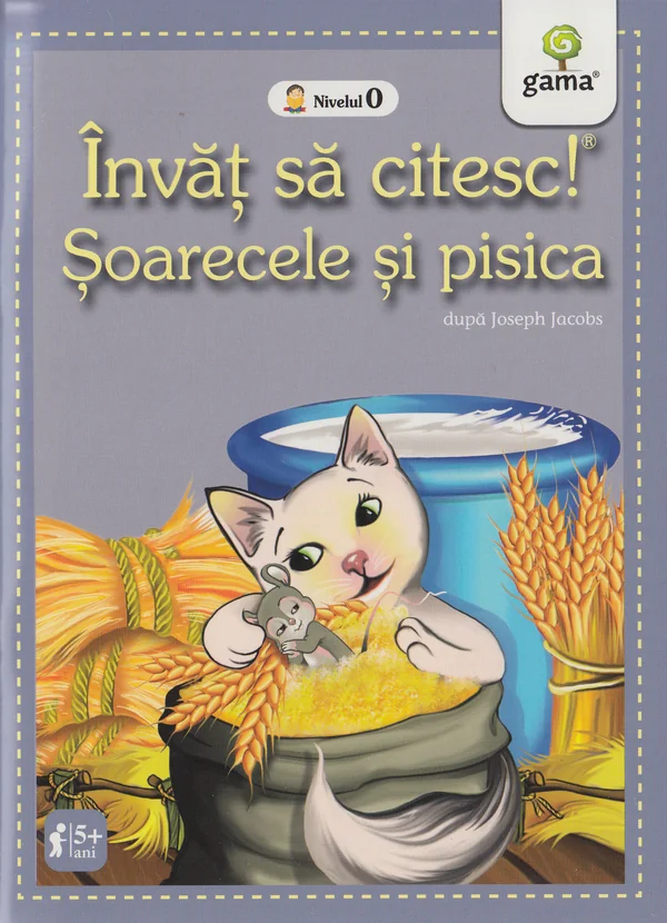 Invat sa citesc! Soarecele si pisica. Dupa Joseph Jacobs. Nivelul 0