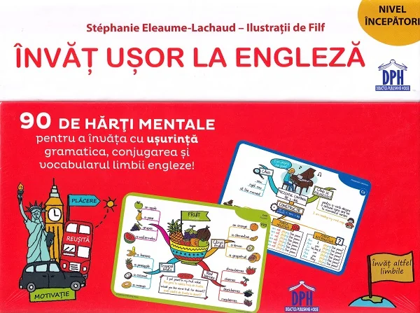 Invat usor la engleza. 90 de harti mentale - Stephanie Eleaume-Lachaud