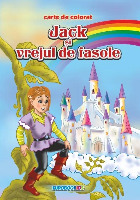 Jack si vrejul de fasole - Carte de colorat