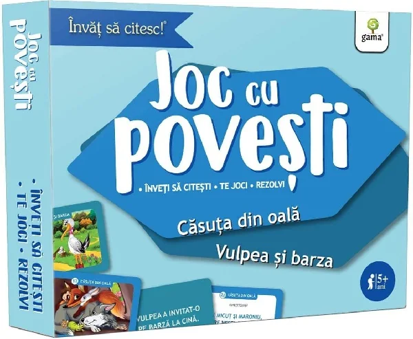 Joc cu povesti: Casuta din oala. Vulpea si barza 5 ani+