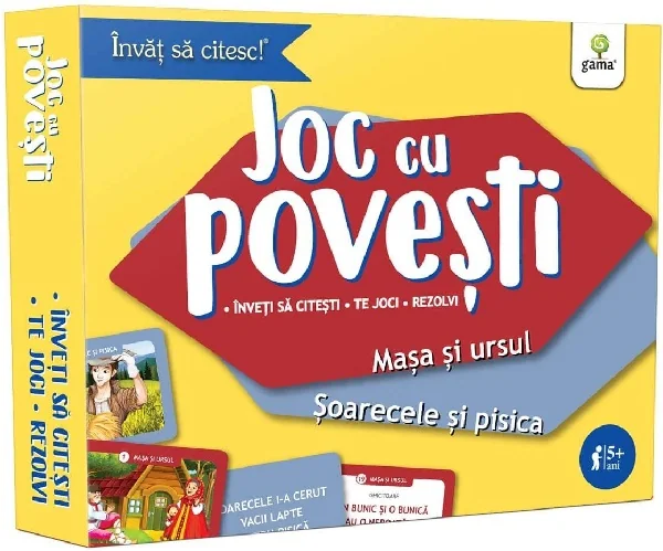 Joc cu povesti: Masa si ursul. Soarecele si pisica 5 ani+