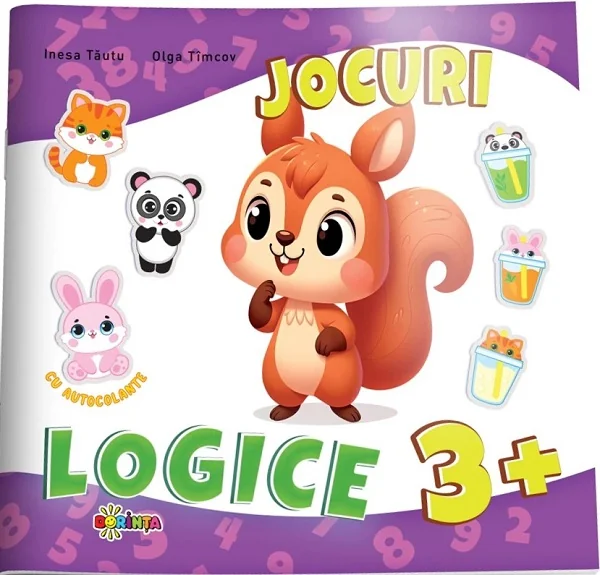 Jocuri logice cu autocolante 3 ani+