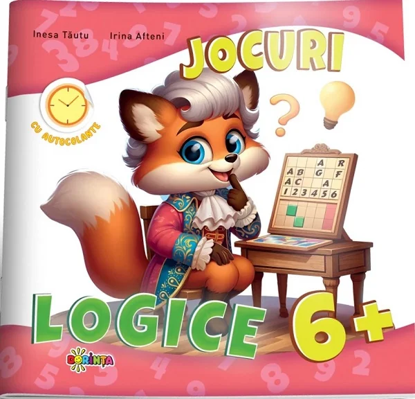 Jocuri logice cu autocolante 6 ani+