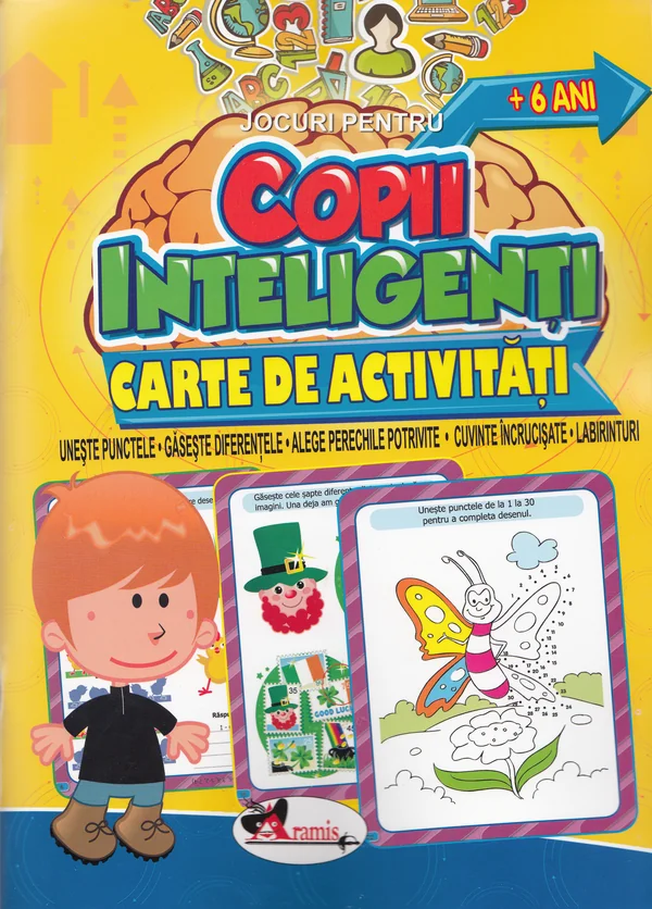 Jocuri pentru copii inteligenti. Carte de activitati +6 ani