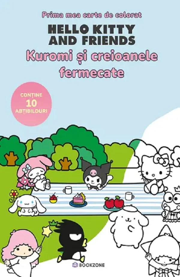 Kuromi si creioanele fermecate. Prima mea carte de colorat. Hello kitty and friends
