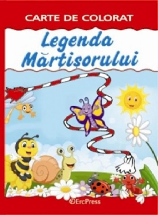 Legenda martisorului. Carte de colorat