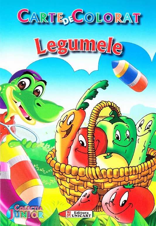Legumele - Carte de colorat