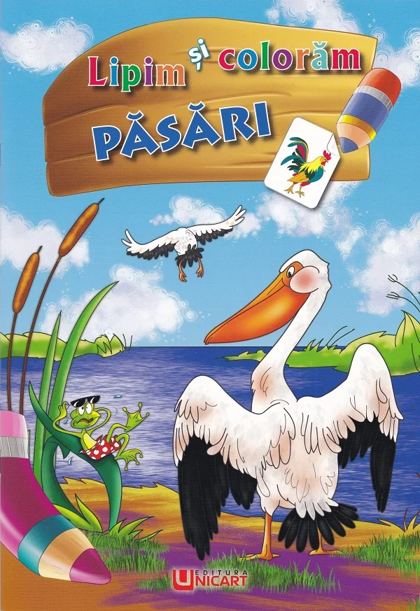 Lipim si coloram. Pasari