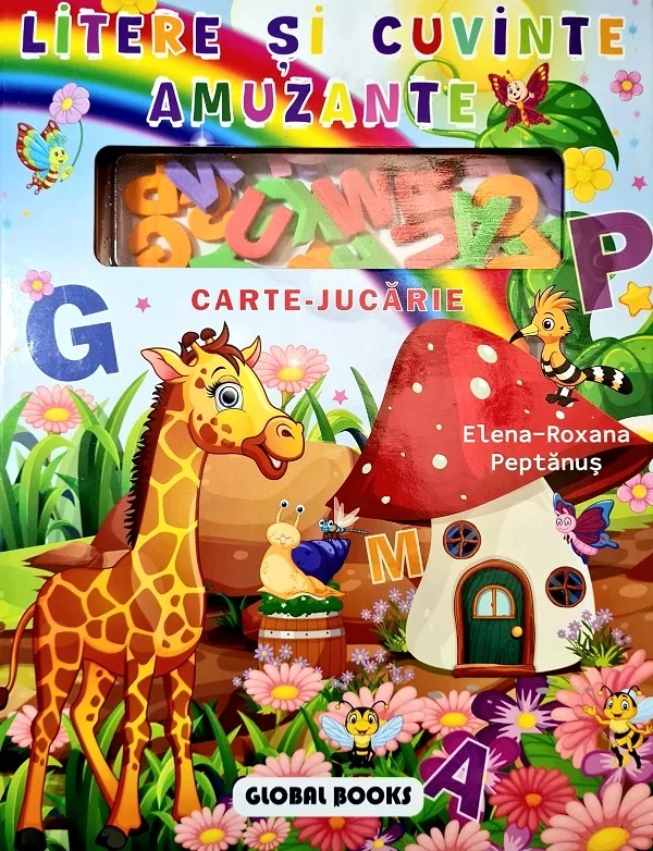 Litere si cuvinte amuzante. Carte-jucarie
