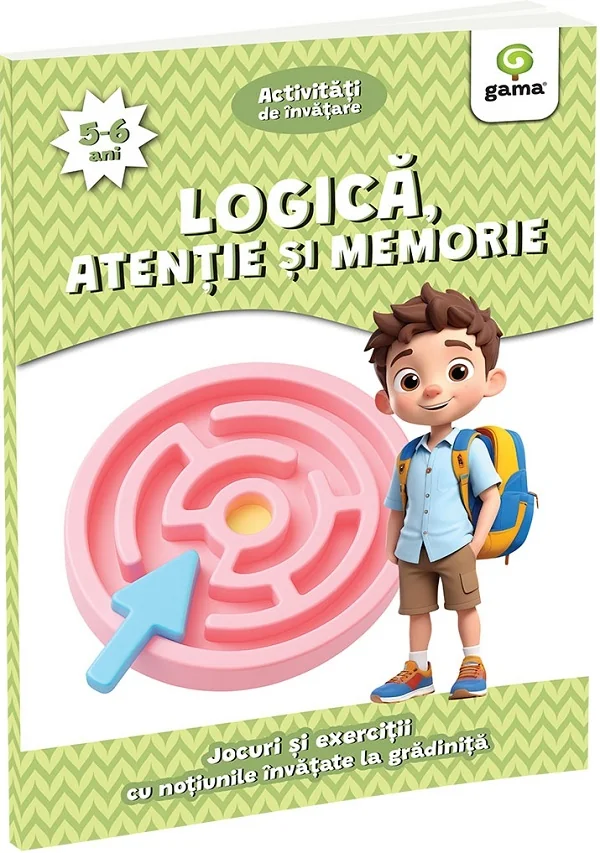 Logica, atentie si memorie 5-6 ani. Activitati de invatare. Jocuri si exercitii cu notiunile invatate la gradinita