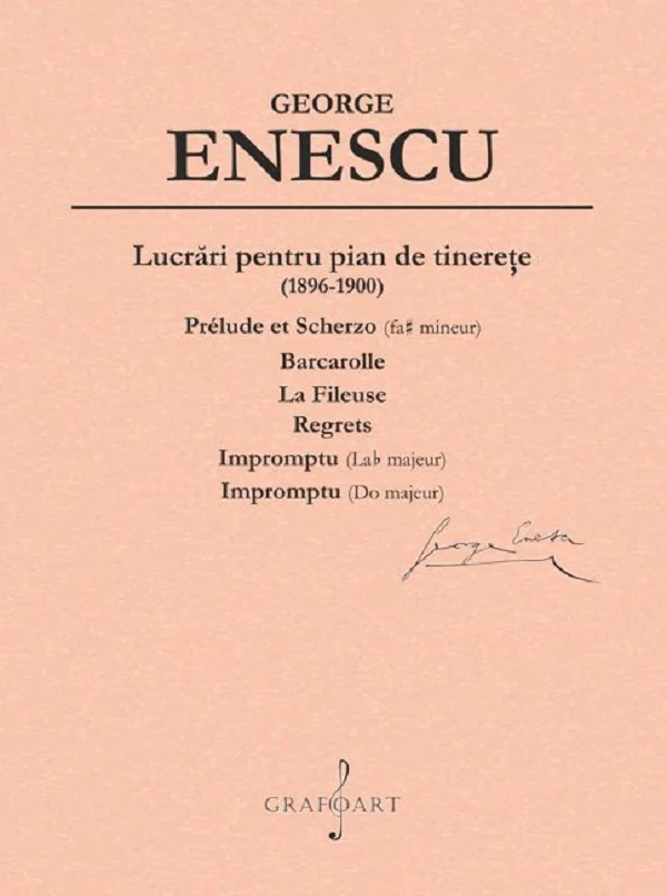 Lucrari pentru pian de tinerete (1896-1900)