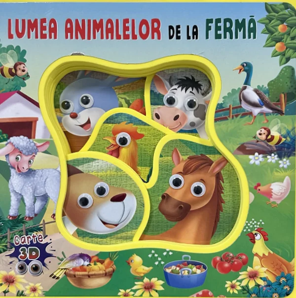 Lumea animalelor de la ferma. Carte 3D
