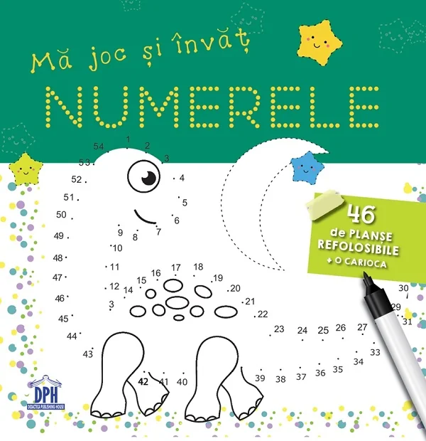 Ma joc si invat numerele. 46 de planse refolosibile + o carioca