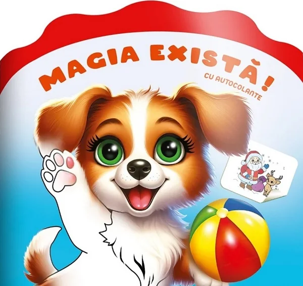 Magia exista! Carte de colorat cu autocolante