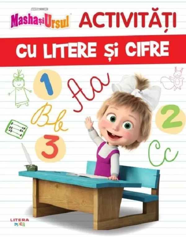 Masha si Ursul. Activitati cu litere si cifre