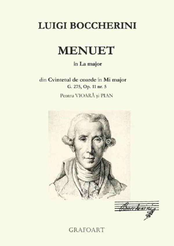 Menuet in La major pentru vioara si pian