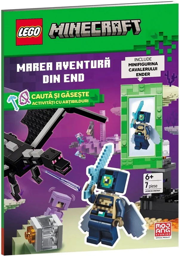 Minecraft. Marea aventura din End. Activitati cu abtibilduri + minifigurina Ender