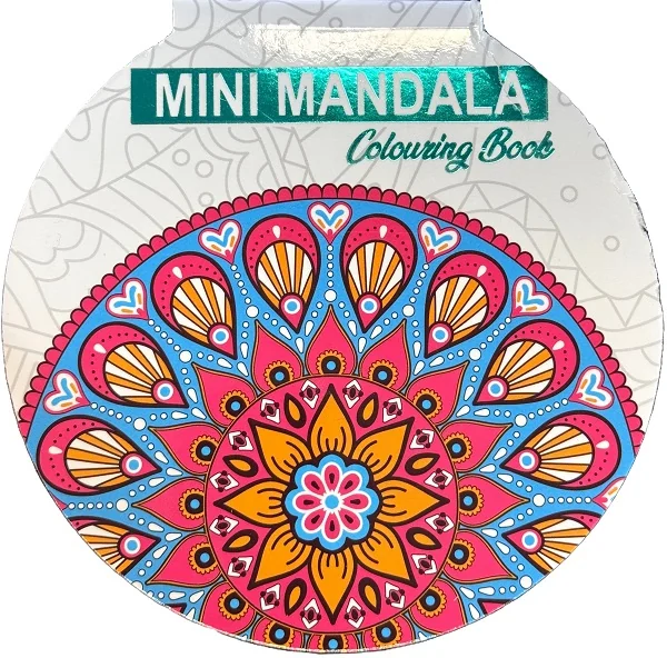 Mini mandala de colorat. Albastru