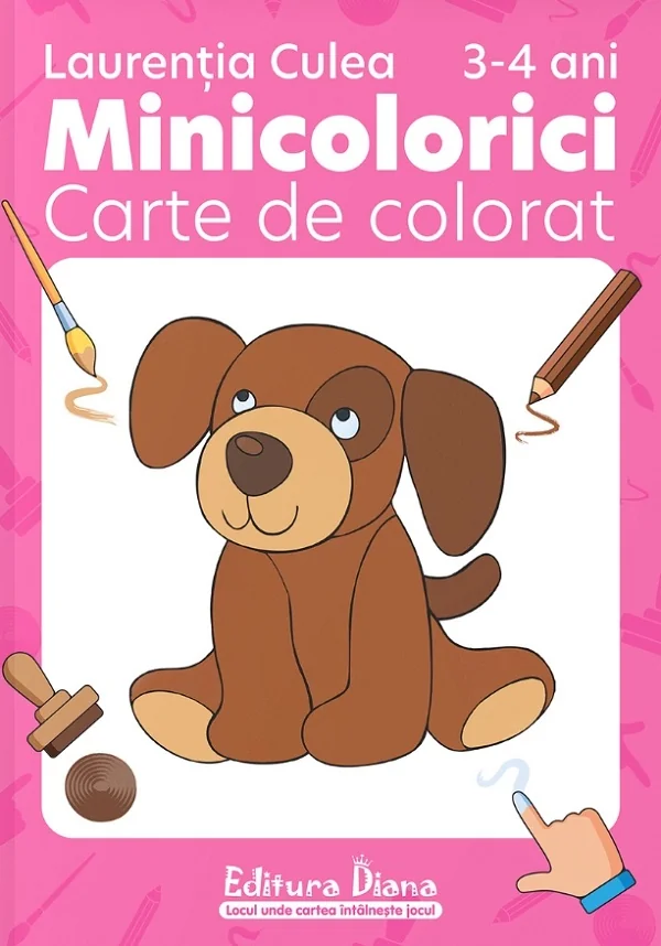 Minicolorici 3-4 ani. Carte de colorat