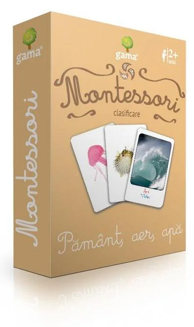 Montessori. Clasificare: Pamant, aer, apa