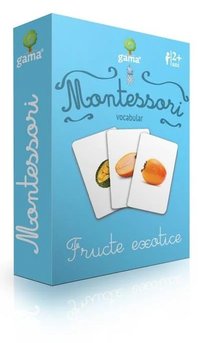 Montessori. Vocabular: Fructe exotice