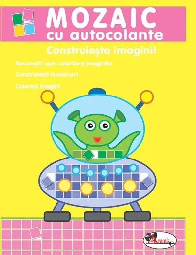 Mozaic cu autocolante: Construieste imagini!