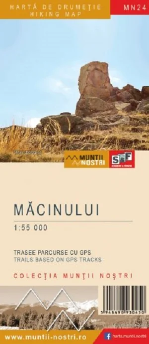 Muntii Macinului. Harta de drumetie. Muntii nostri