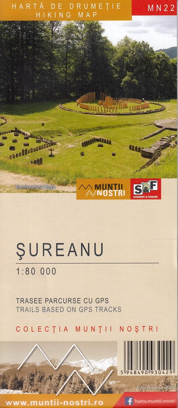 Muntii Sureanu. Harta de drumetie. Muntii nostri