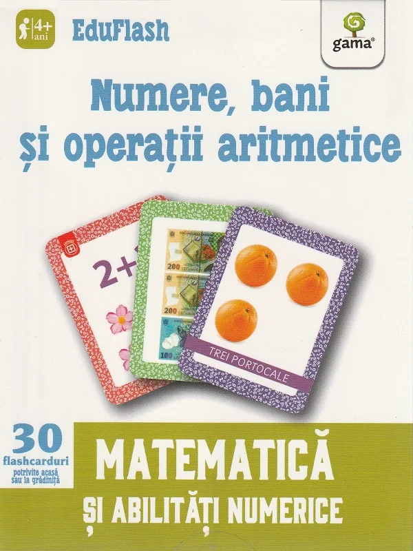 Numere, bani si operatii aritmetice 4 ani+ (Eduflash)
