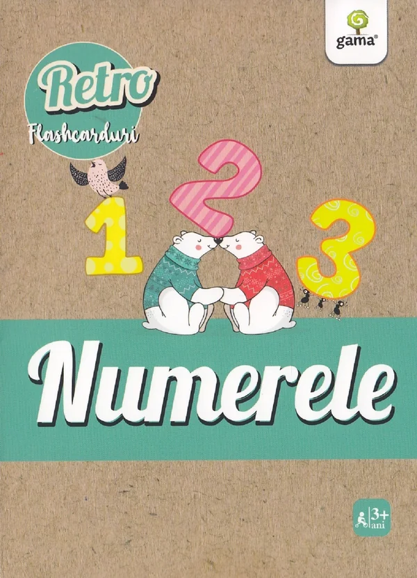 Numerele. Retro flashcarduri