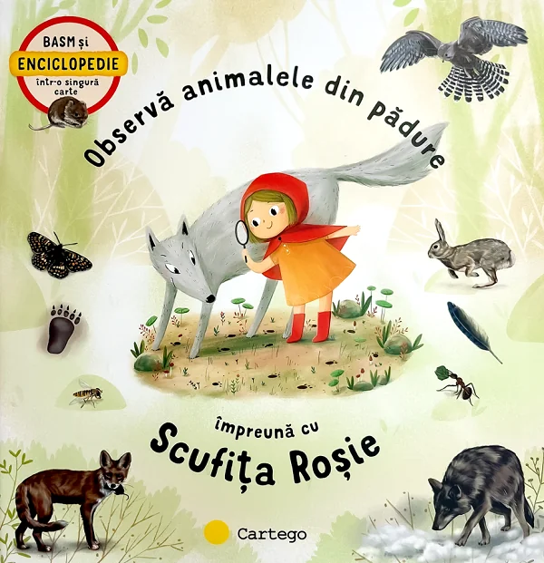 Observa animalele din padure impreuna cu Scufita Rosie