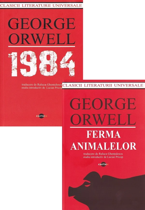 Pachet 2 carti: George Orwell. Ferma animalelor + 1984