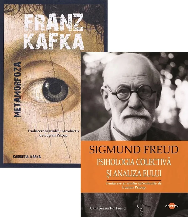 Pachet 2 carti: Metamorfoza + Psihologia colectiva si analiza Eului - Franz Kafka, Sigmund Freud