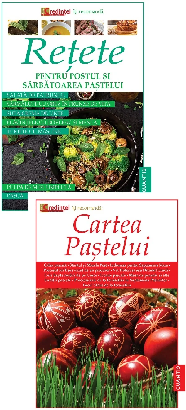 Pachet 2 carti: Retete pentru Postul si Sarbatoarea Pastelui + Cartea Pastelui