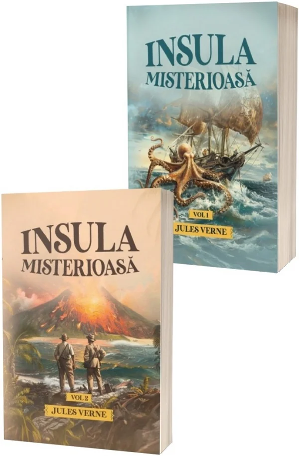 Pachet 2 Volume: Insula misterioasa