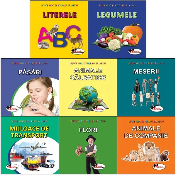 Pachet 3: 8 carti. Sunt mic si vreau vreau sa aflu