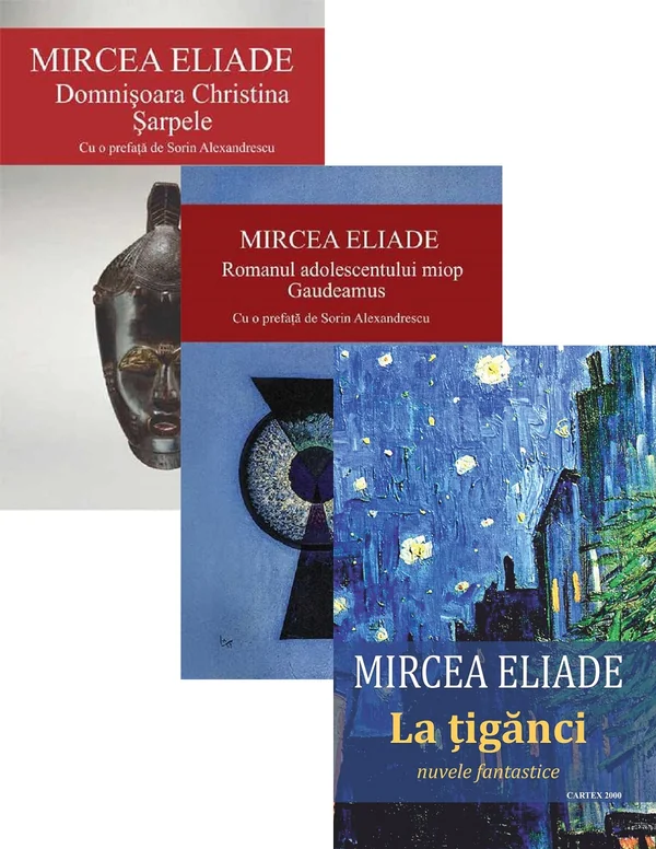 Pachet: Domnisoara Christina. Sarpele + Romanul adolescentului miop + La tiganci