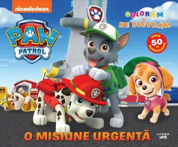 Patrula catelusilor. O misiune urgenta. Coloram si ne distram