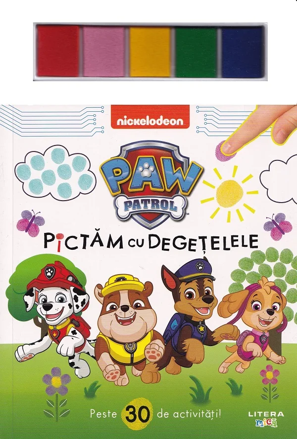 Patrula Catelusilor. Pictam cu degetelele