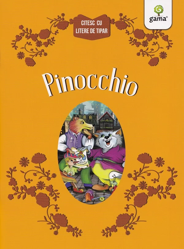 Pinocchio. Citesc cu litere de tipar