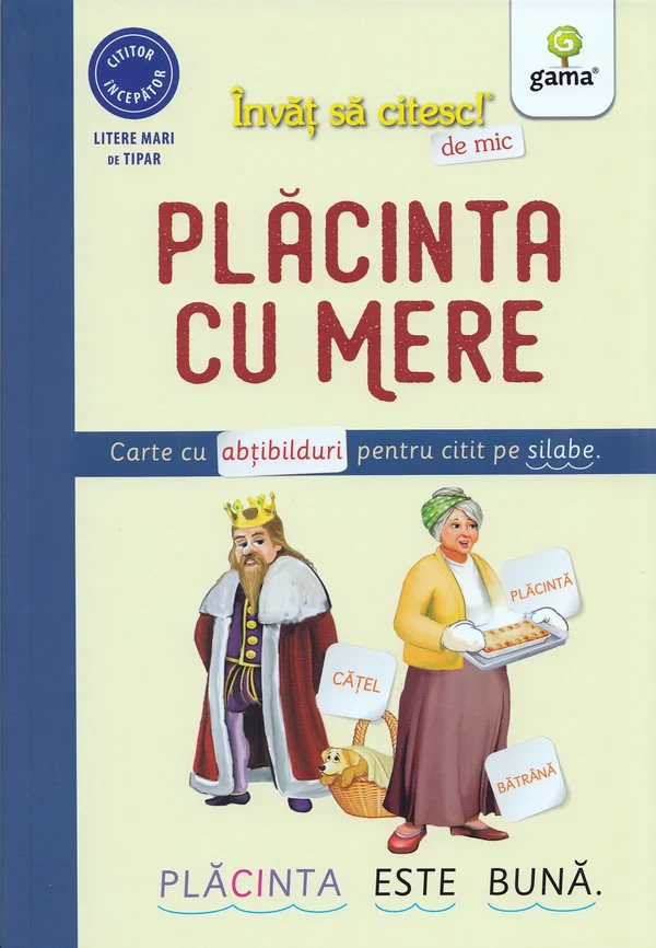 Placinta cu mere. Invat sa citesc de mic
