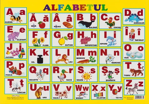 Plansa. Alfabetul