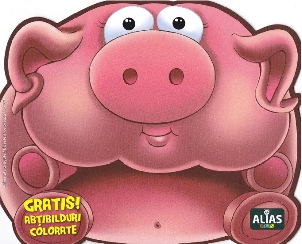 Porcul. Abtibilduri colorate + jucarie