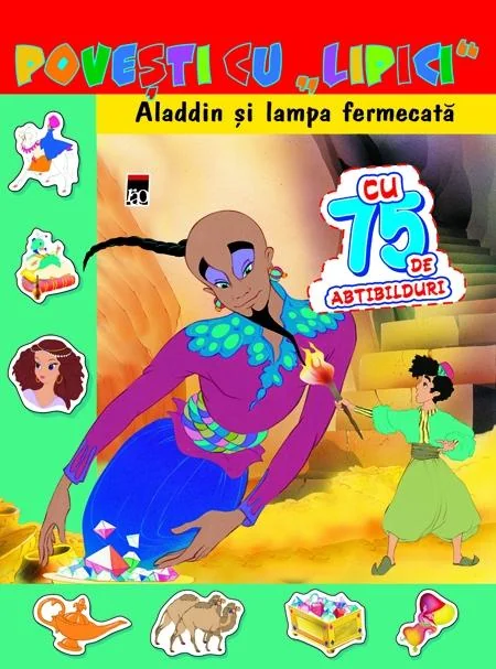 Povesti cu lipici - Aladin si lampa fermecata