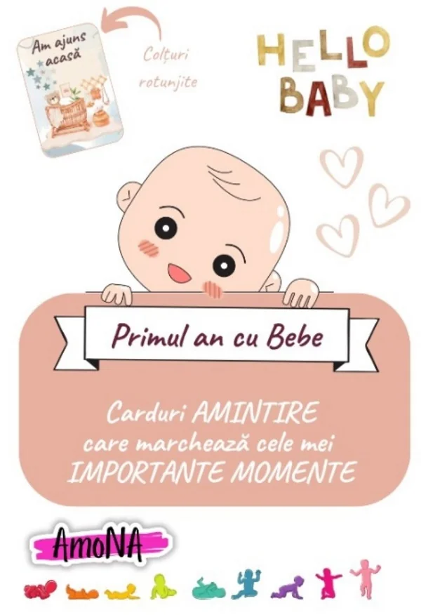 Primul an cu bebe. 20 carduri amintire: Hello Baby