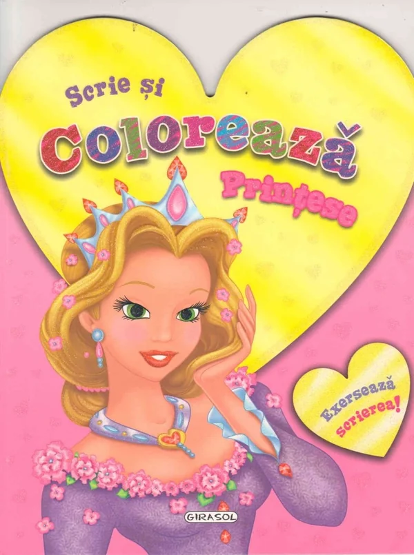 Printese (roz) - Scrie si coloreaza
