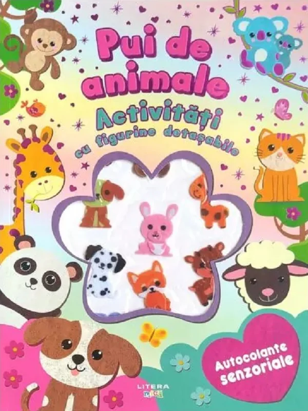 Pui de animale. Activitati cu figurine detasabile