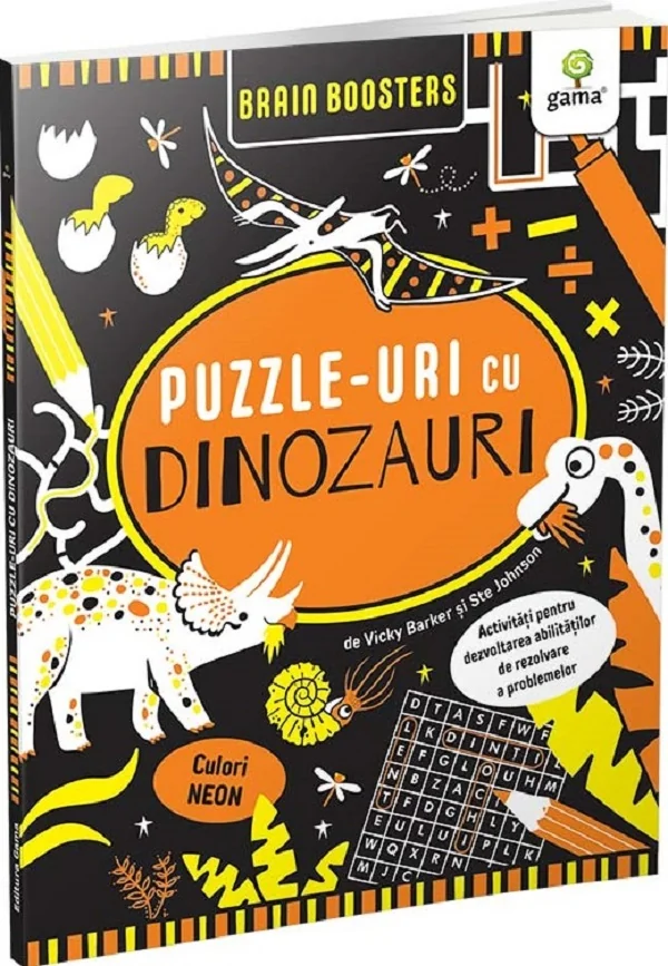 Puzzle-uri cu dinozauri. Brain Boosters - Vicky Barker, Ste Johnson