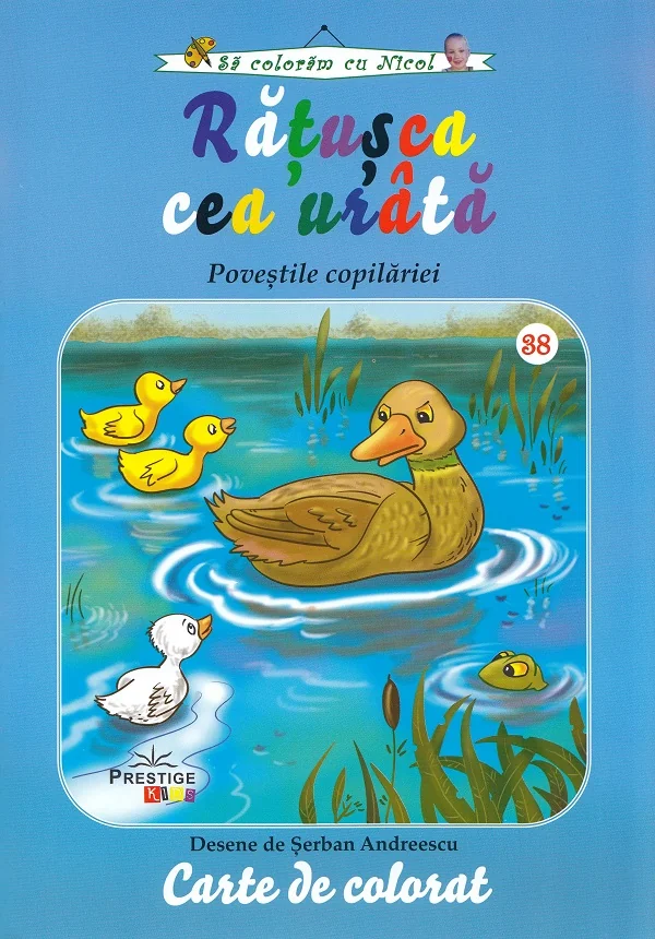 Ratusca cea urata. Povestile copilariei - Carte de colorat